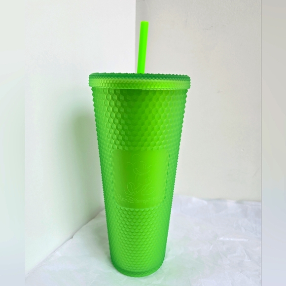 Walt Disney World Starbucks Neon Green Studded Venti Tumbler